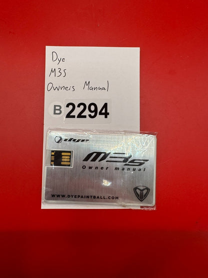 Dye M3S Owners Manual
