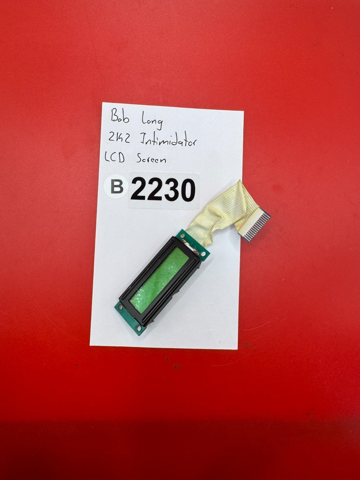 Bob Long 2k2 Intimidator LCD Screen