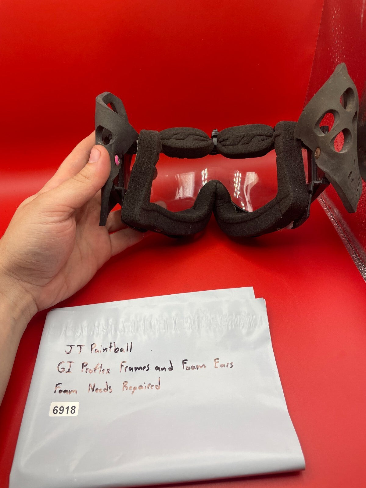 JJ Paintball GI Proflex Frames and Foam Ears Foam Needs Repair