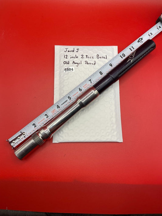 J and J 12 inch 2 Piece Paintball Barrel Old Angel Thread