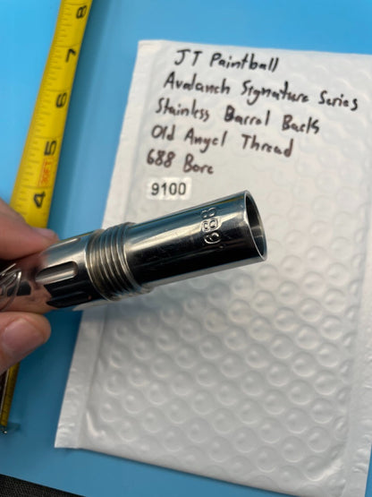 JT Paintball Avalanche Signature Stainless Barrel Back Old Angel Thread 688 Bore