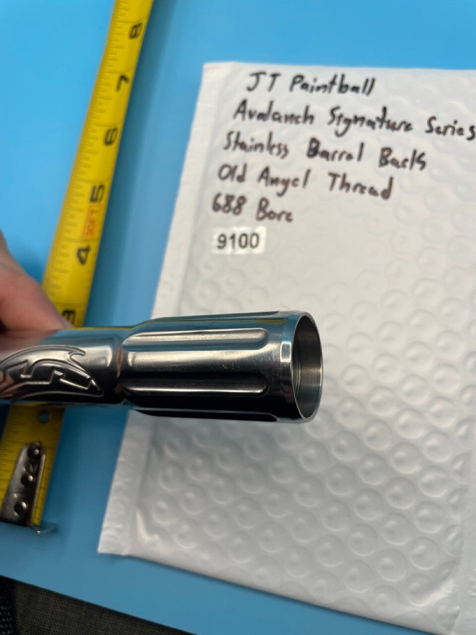 JT Paintball Avalanche Signature Stainless Barrel Back Old Angel Thread 688 Bore