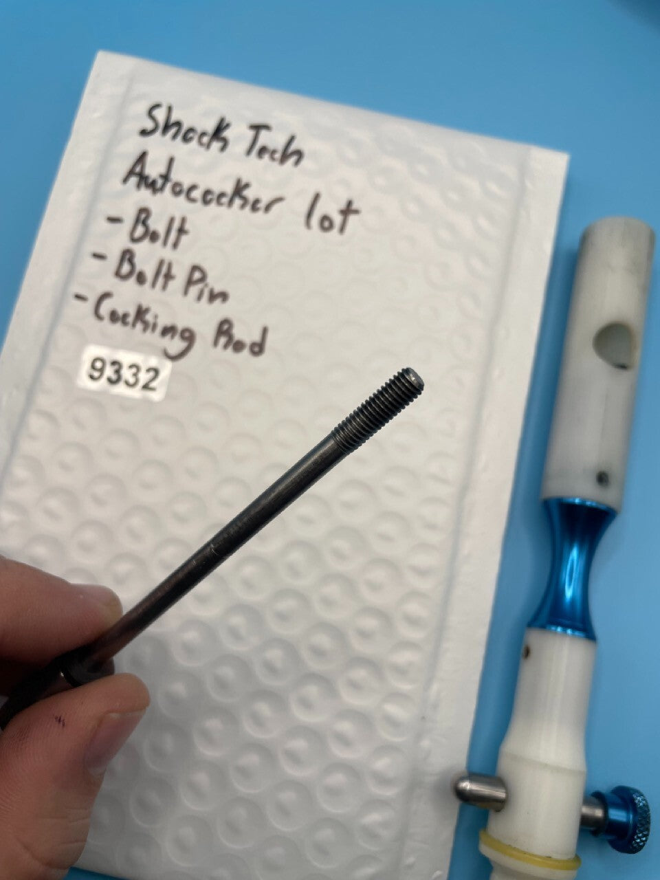 Shock Tech Autococker Lot -Bolt -Bolt Pin -Cocking Rod