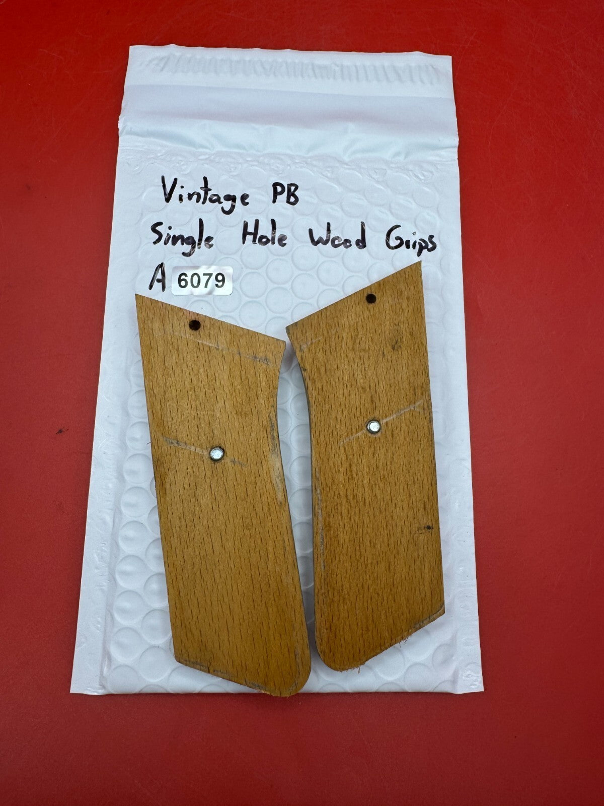 Vintage PB Single Hole Wood Grips