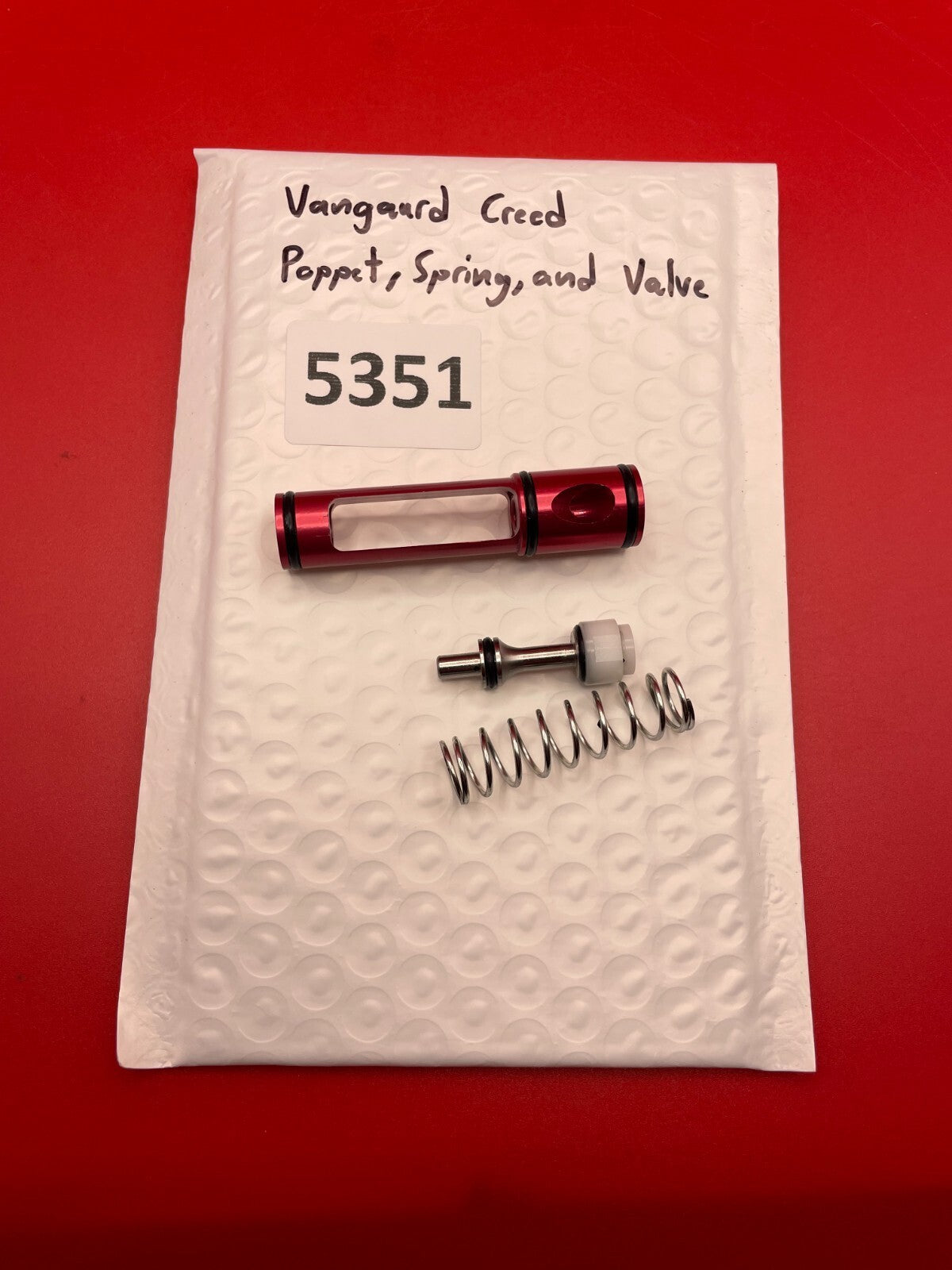 Vangaurd Creed Poppet, Spring, and Valve