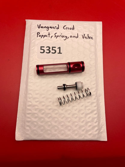 Vangaurd Creed Poppet, Spring, and Valve
