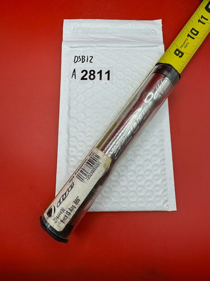 Dye SS Angel Threaded .688 Paintball Barrel Back - used paintball barrel back - silver/red anno