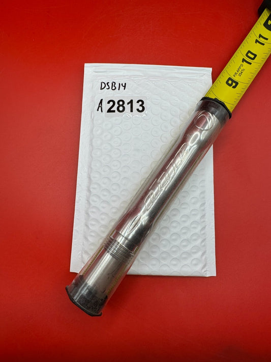 Dye SS Angel Threaded .688 Paintball Barrel Back - used paintball barrel back - silver