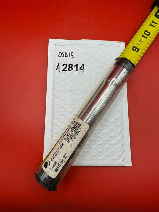 Dye SS Angel Threaded .688 Paintball Barrel Back - used paintball barrel back - red anno/silver