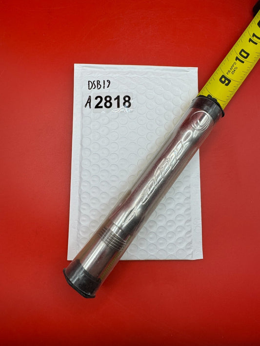 Dye SS Angel Threaded .688 Paintball Barrel Back - used paintball barrel back - silver