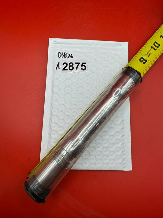 Dye SS Angel Threaded .688 Paintball Barrel Back - used paintball barrel back - red anno/silver
