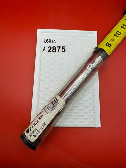 Dye SS Angel Threaded .688 Paintball Barrel Back - used paintball barrel back - red anno/silver