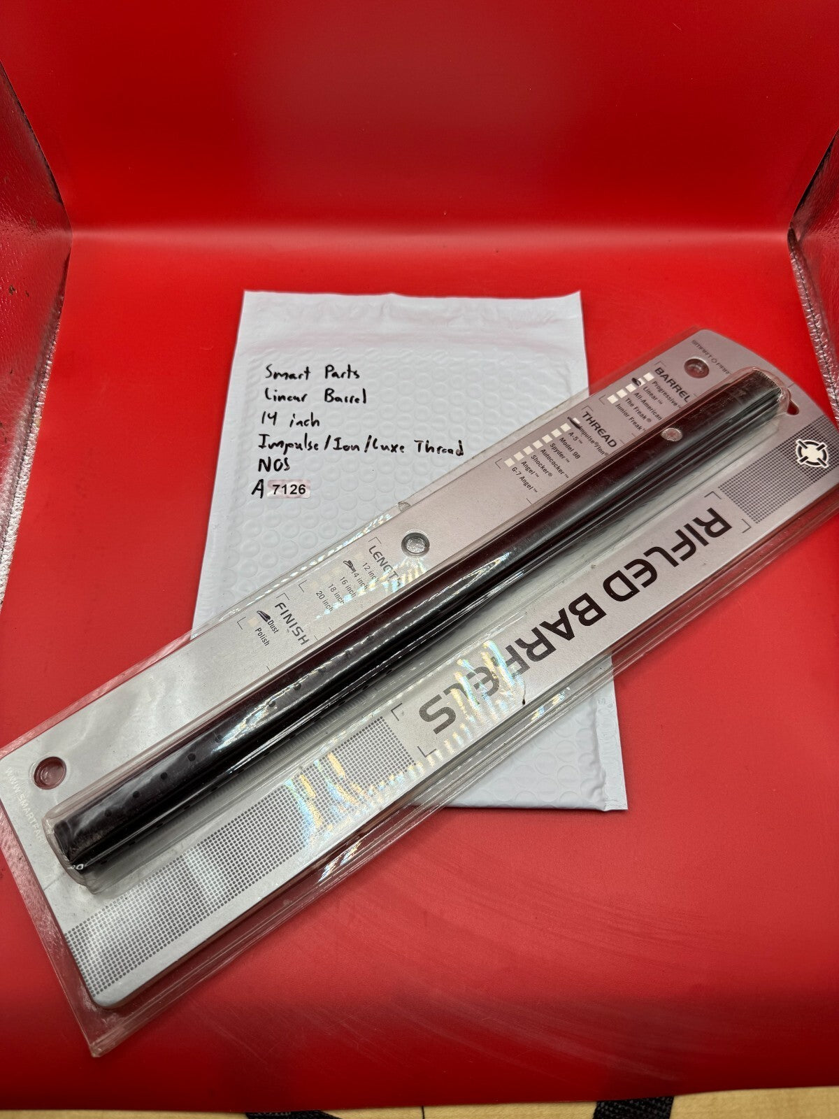 Smart Parts Linear Paintball Barrel 14 inch Impulse/Ion/Luxe Thread NOS