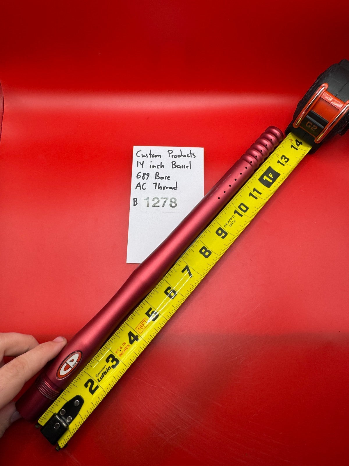 Custom Products 14 inch Paintball Barrel 689 Bore AC Thread