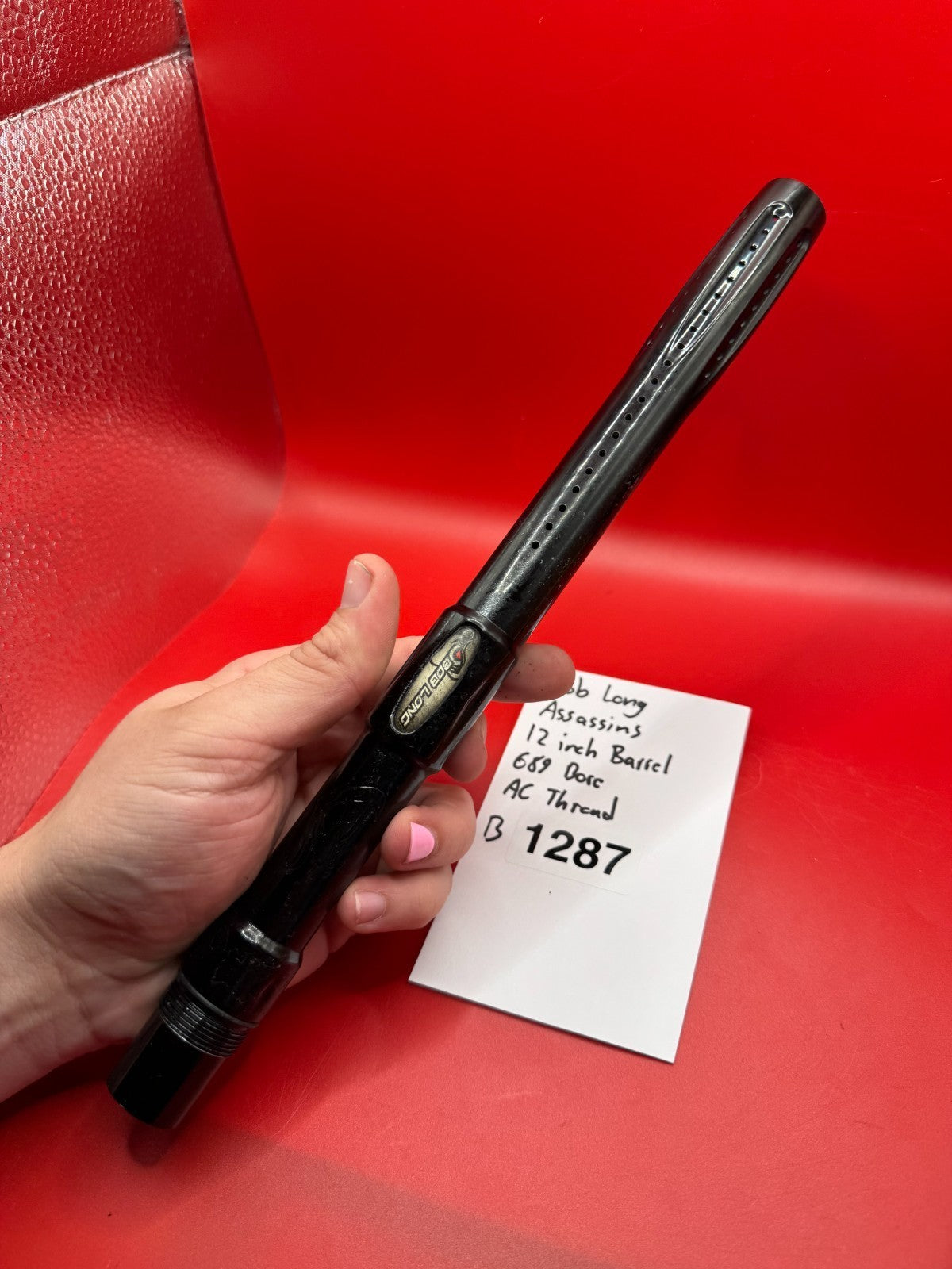 Bob Long Assasins 12 inch Paintball Barrel 689 Bore AC Thread