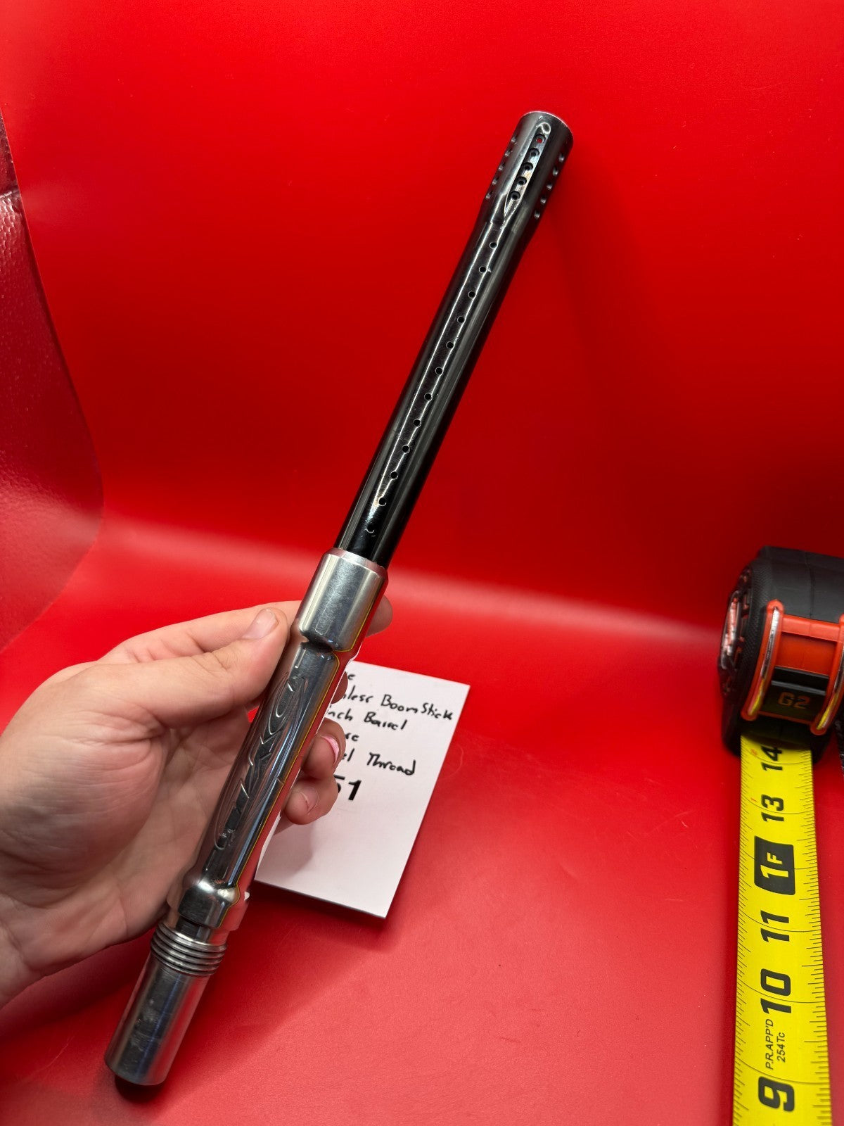 Dye Stainless Boom Stick 14 inch Barrel 688 Bore Old Angel Thread