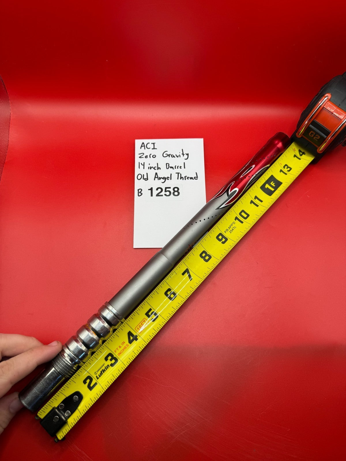 ACI Zero Gravity 14 inch Paintball Barrel Old Angel Thread