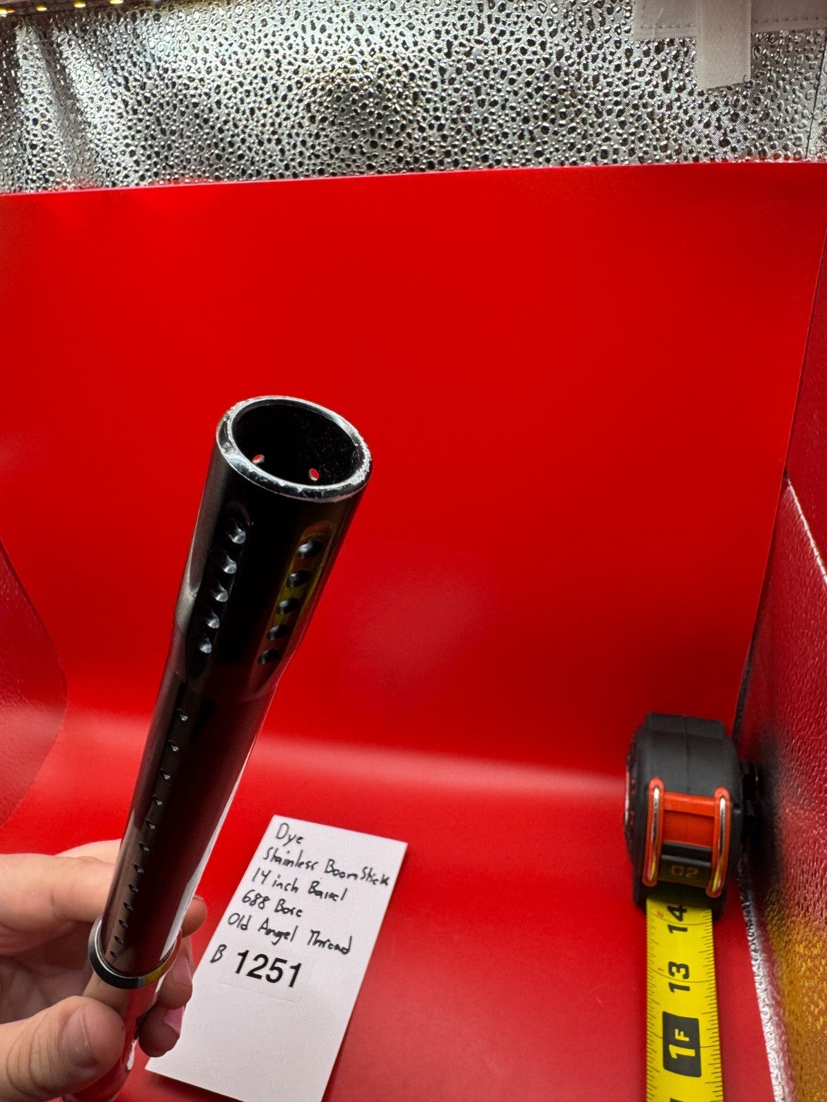 Dye Stainless Boom Stick 14 inch Barrel 688 Bore Old Angel Thread