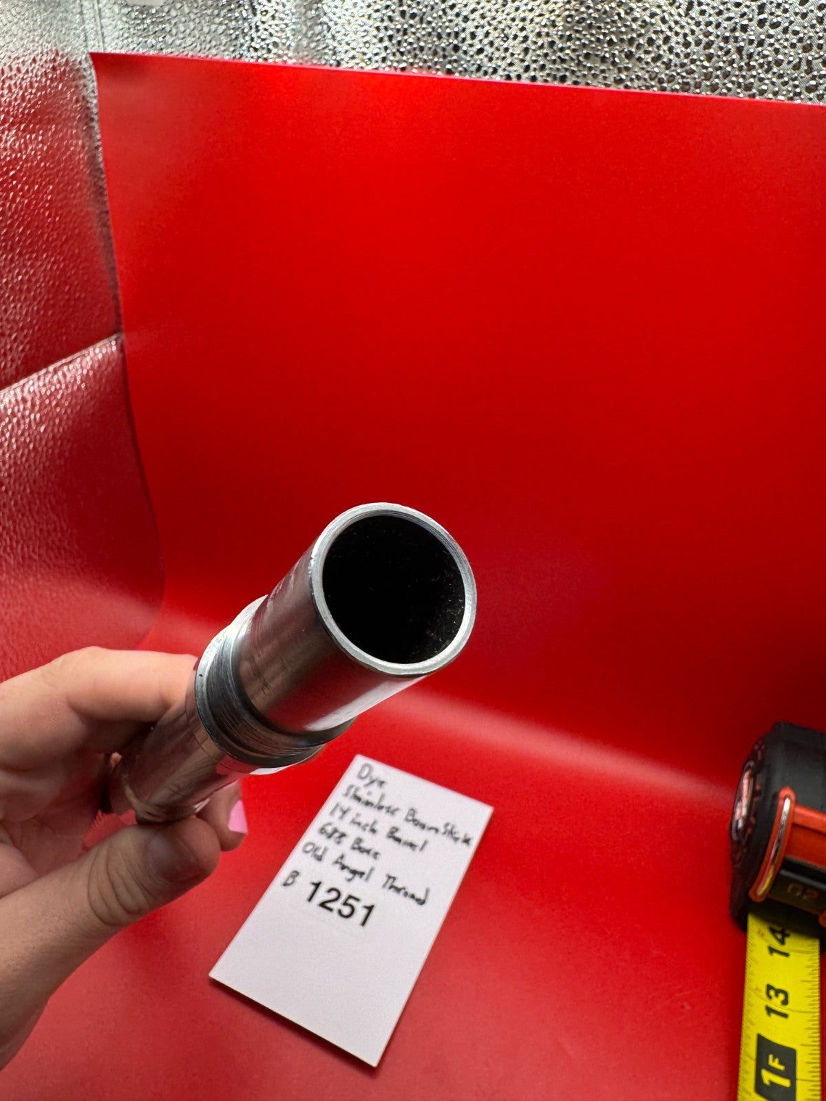 Dye Stainless Boom Stick 14 inch Barrel 688 Bore Old Angel Thread