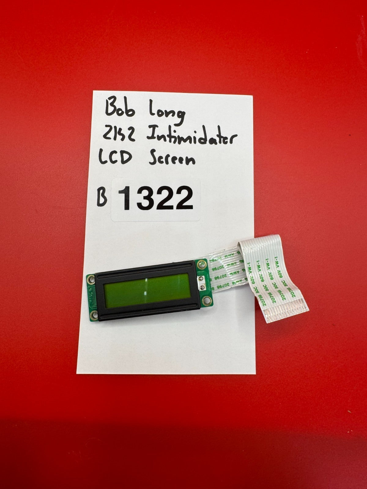 Bob Long 2k2 Intimidator LCD Screen