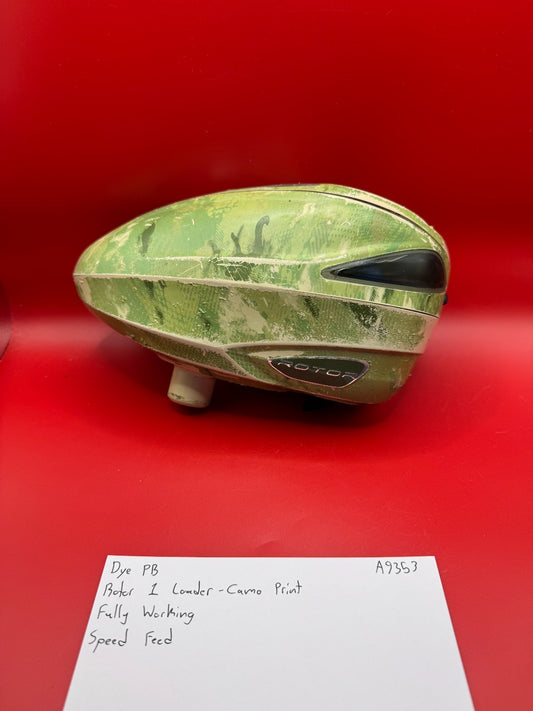 Dye PB Rotor 1 Loader - Camo Print - Speed Feed - Fully Working