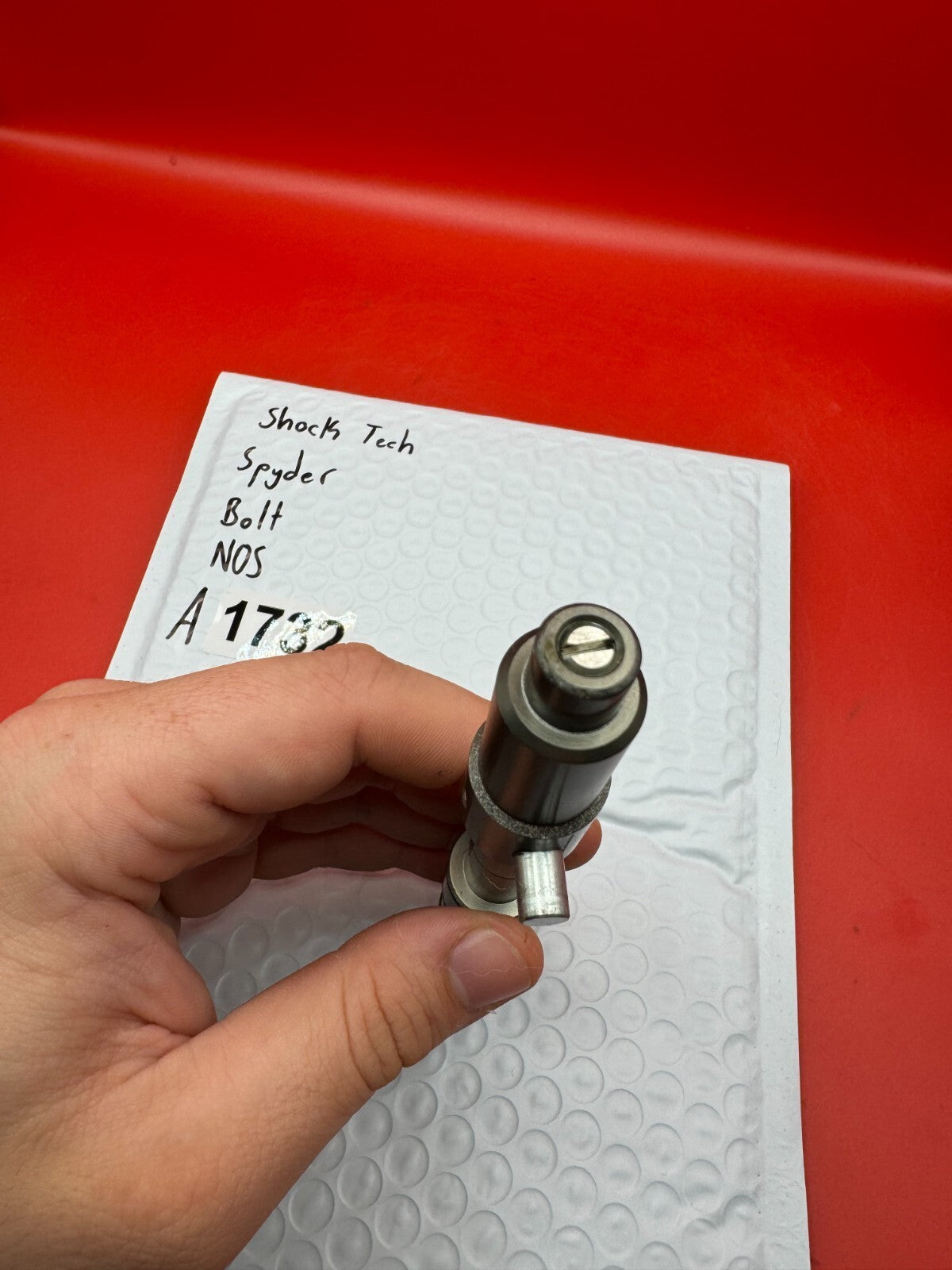 Stock Spyder Bolt NOS - used paintball bolt - silver