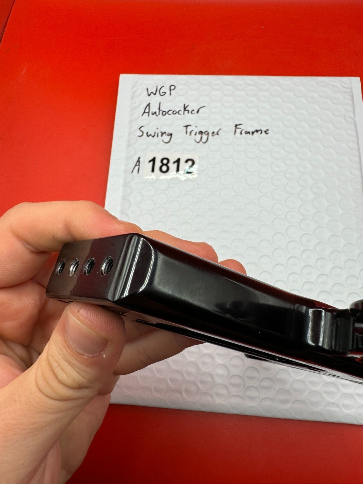 WGP Autococker Swing Trigger Paintball Marker Frame - used paintball trigger frame - black