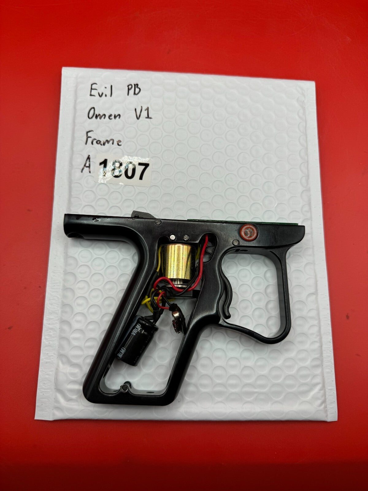 Evil PB Omen V1 Paintball Marker Frame - used paintball trigger frame - black