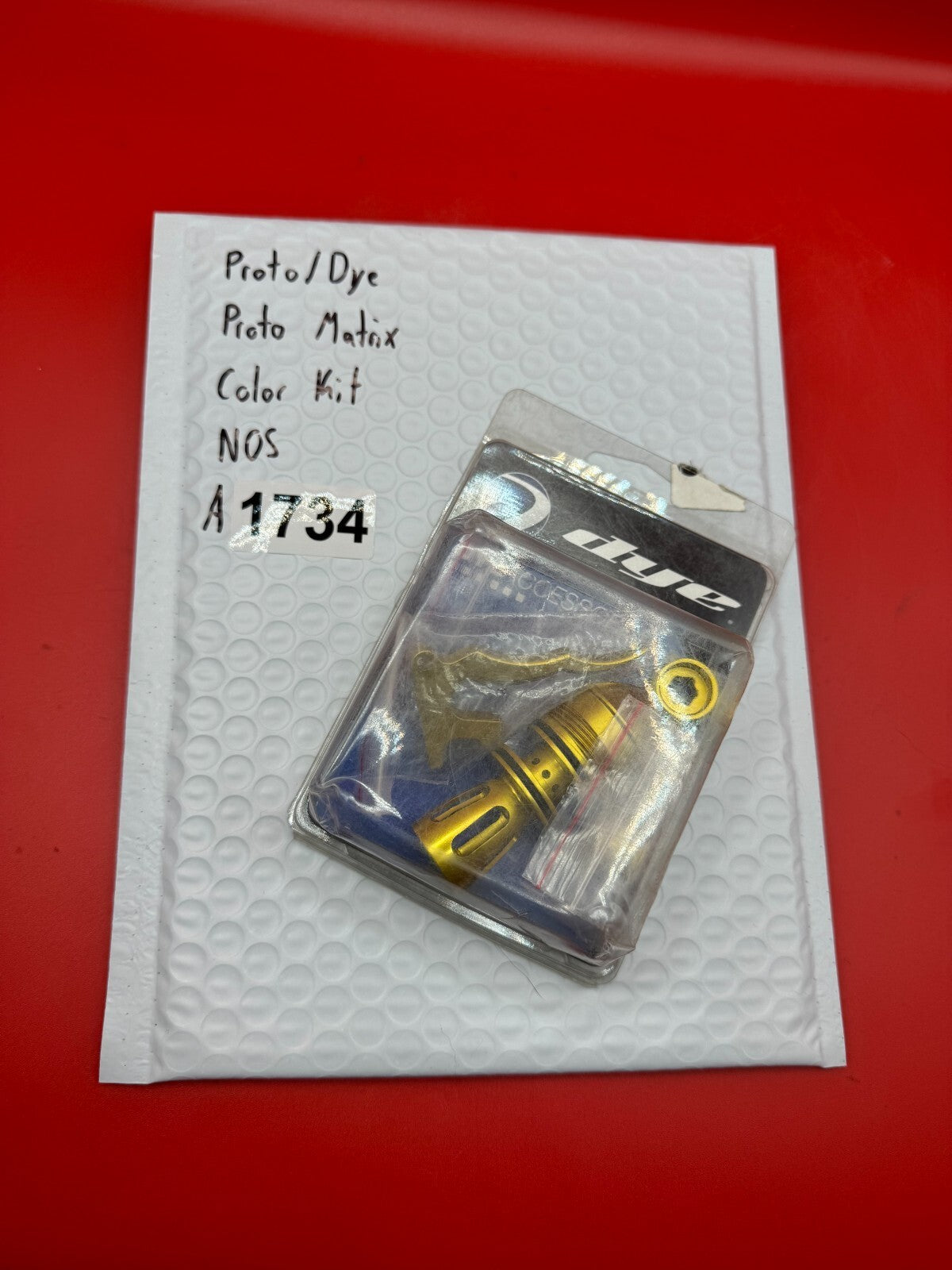 Proto/Dye Proto Matrix Color Kit NOS - used paintball color kit / accent parts kit - gold anno