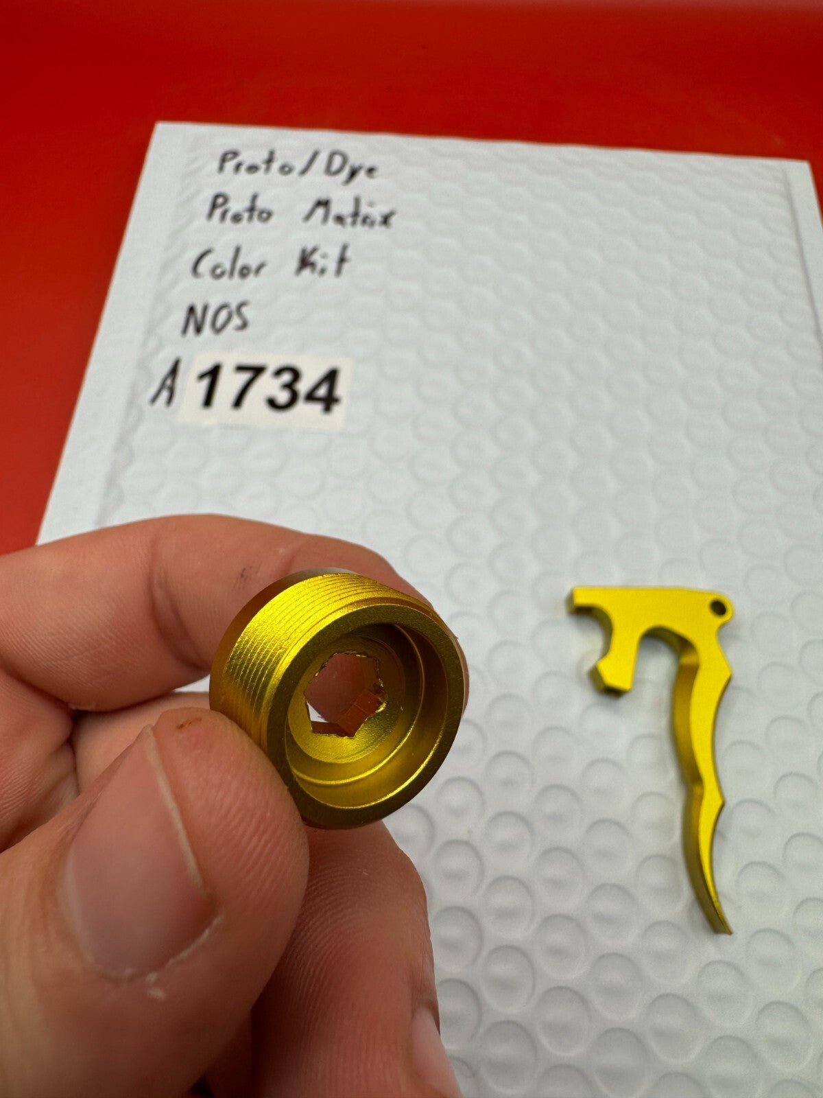Proto/Dye Proto Matrix Color Kit NOS - used paintball color kit / accent parts kit - gold anno