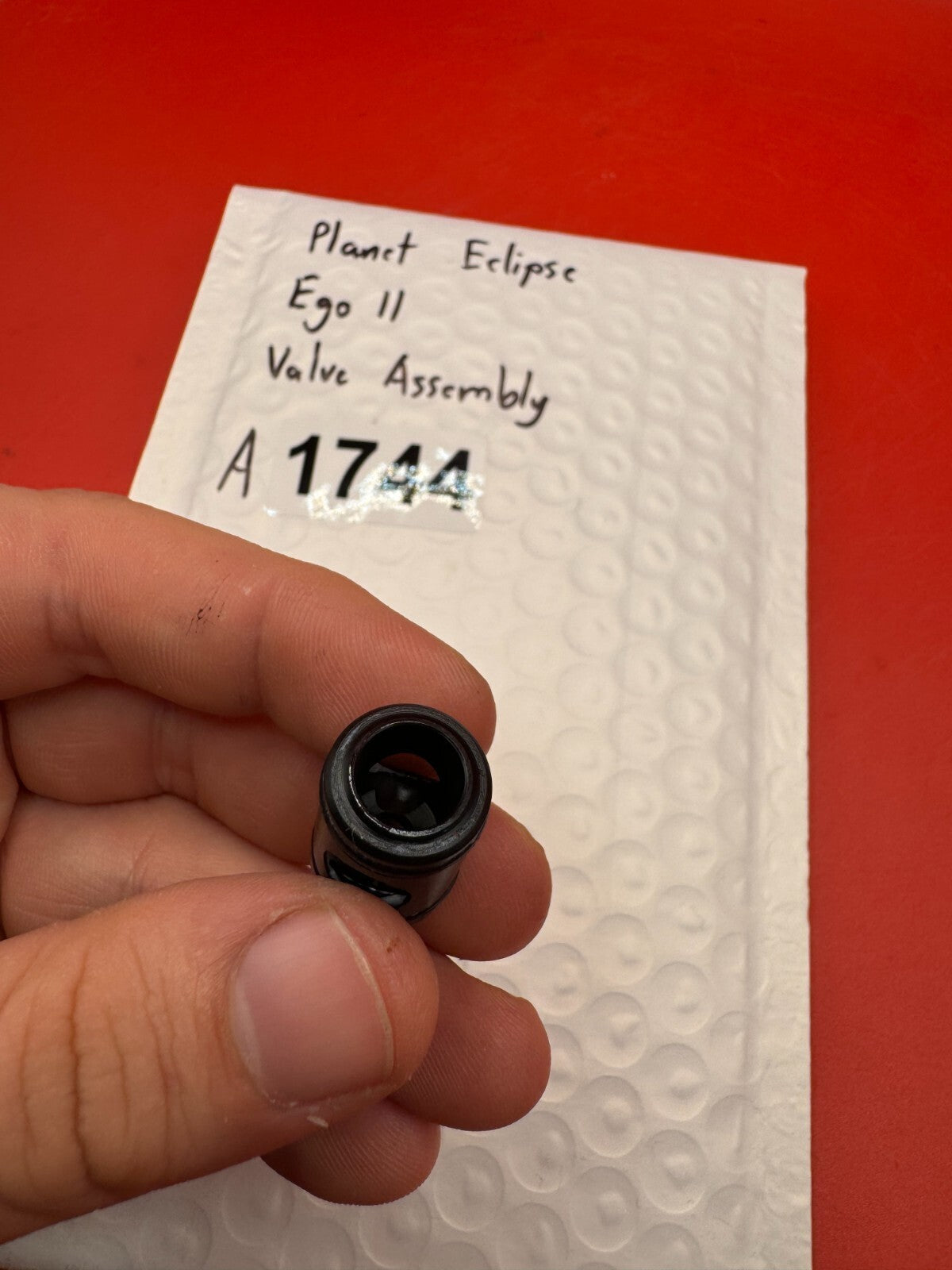 Planet Eclipse Ego II Valve Assembly - used paintball valve assembly - black