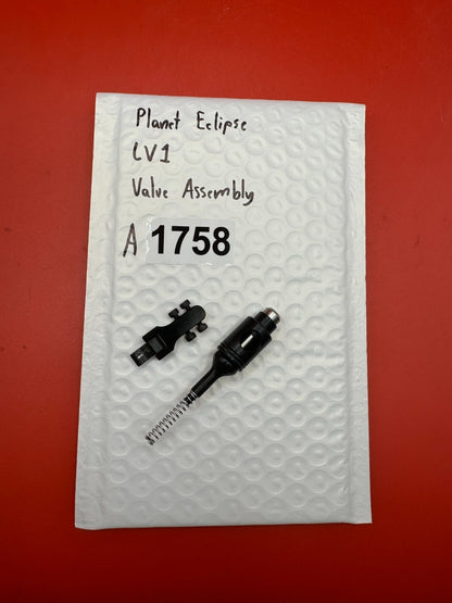 Planet Eclipse LV1 Valve Assembly - used paintball valve assembly - black/silver