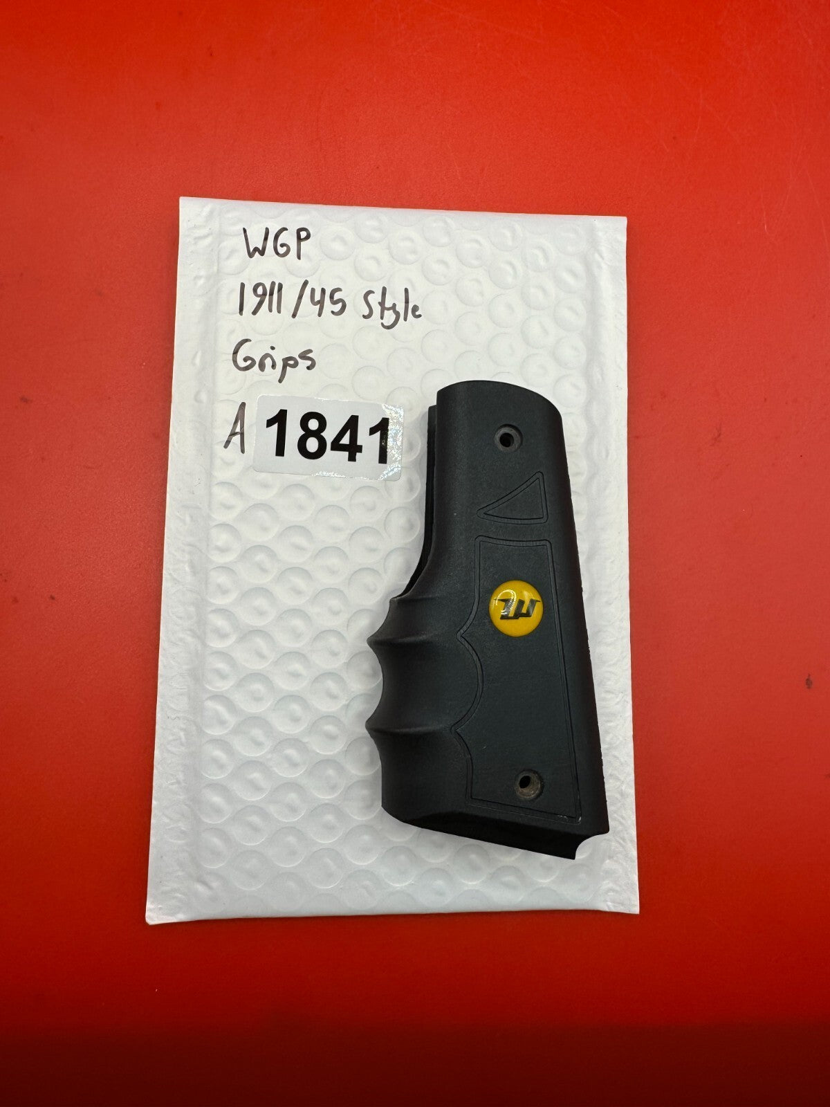 WGP 1911/45 Style Grips - used paintball grip panel set - black