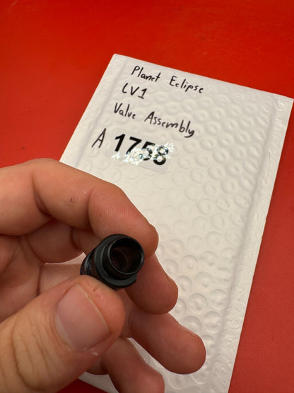 Planet Eclipse LV1 Valve Assembly - used paintball valve assembly - black/silver