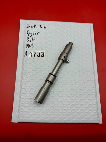 Shock Tech Spyder Bolt NOS - used paintball bolt - silver