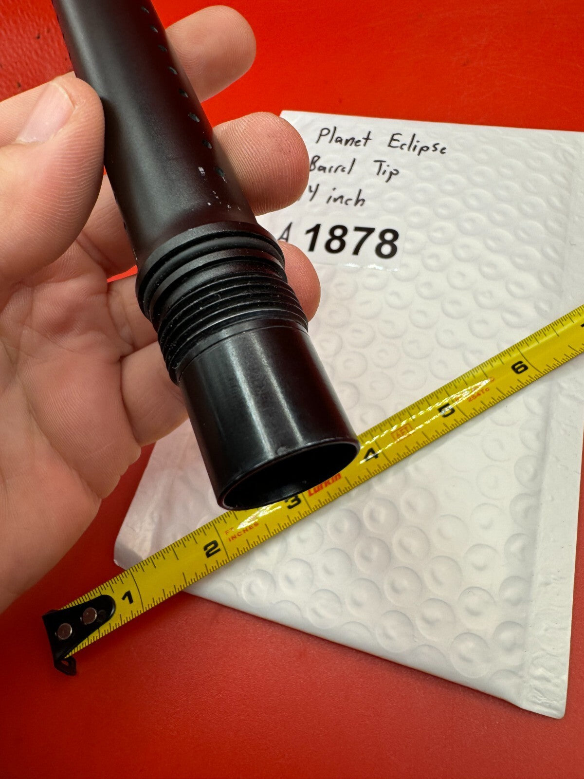 Planet Eclipse Paintball Barrel Tip 14 Inch - used paintball barrel tip - black