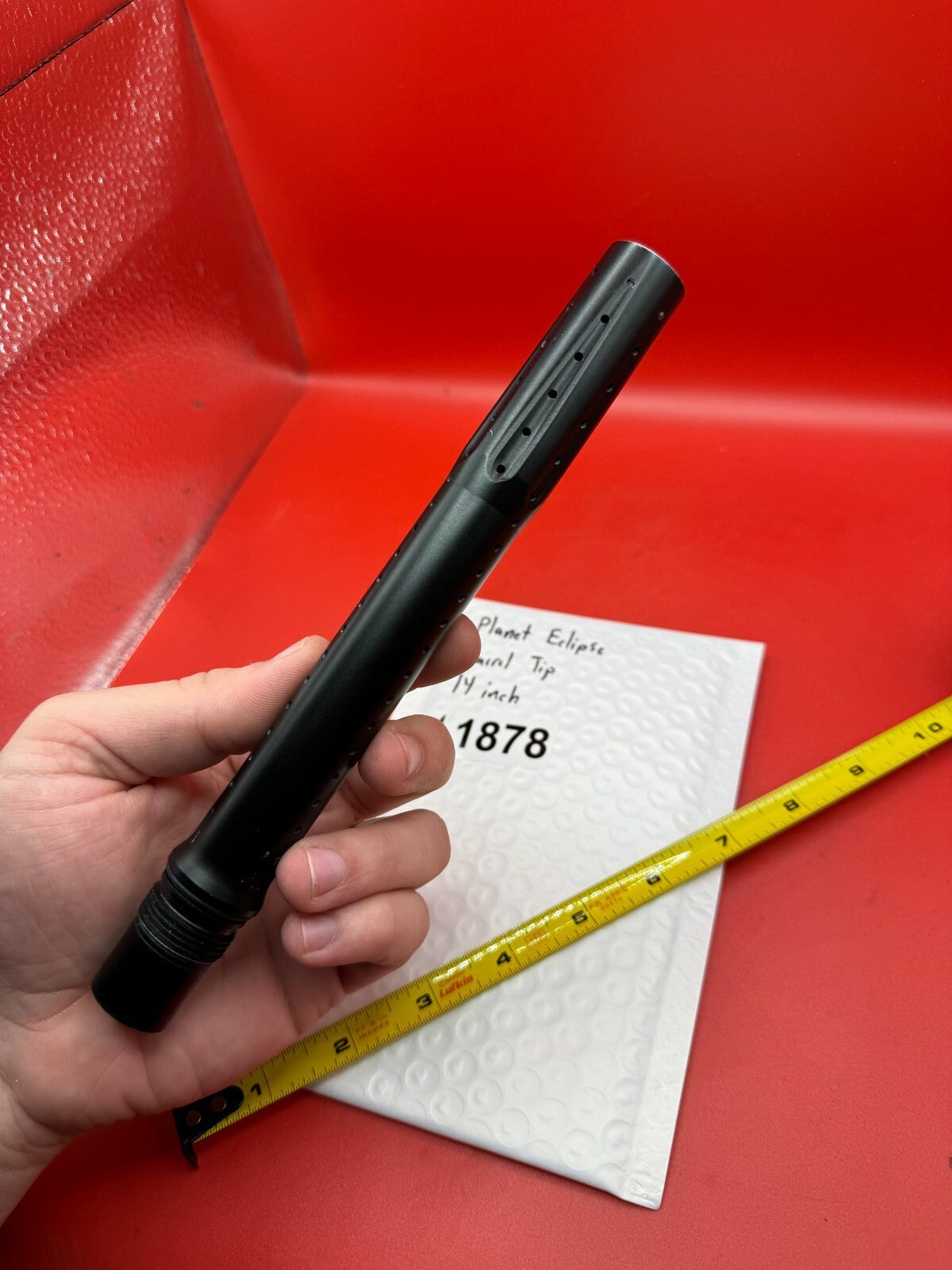 Planet Eclipse Paintball Barrel Tip 14 Inch - used paintball barrel tip - black