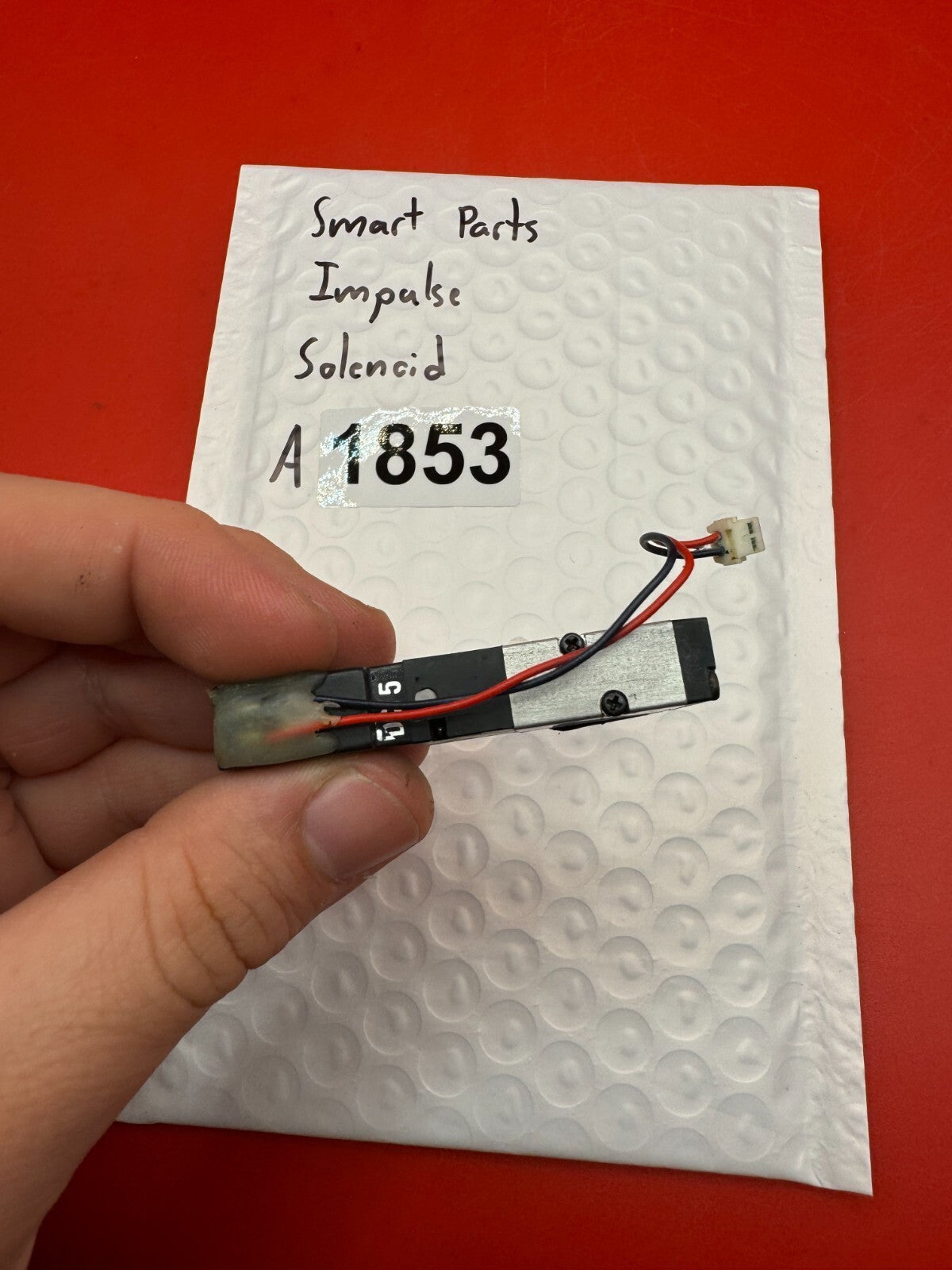Smart Parts Impulse Solenoid - used paintball solenoid - black/silver