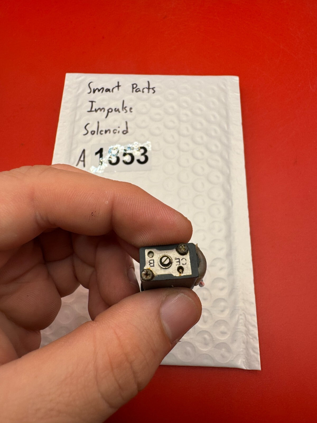 Smart Parts Impulse Solenoid - used paintball solenoid - black/silver
