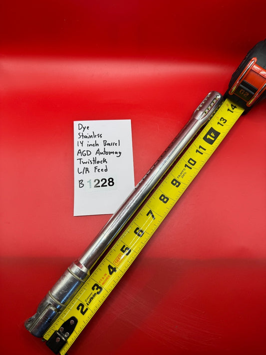 Dye Stainless 14 inch Barrel AGD Automag Twistlock L/R Feed