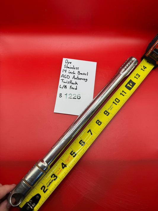 Dye Stainless 14 inch Barrel AGD Automag Twistlock L/R Feed