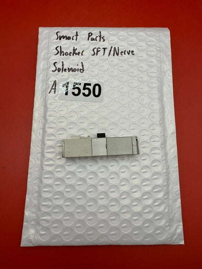 Smart Parts Shocker SFT/Nerve Solenoid - used paintball solenoid - silver