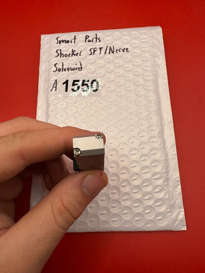 Smart Parts Shocker SFT/Nerve Solenoid - used paintball solenoid - silver