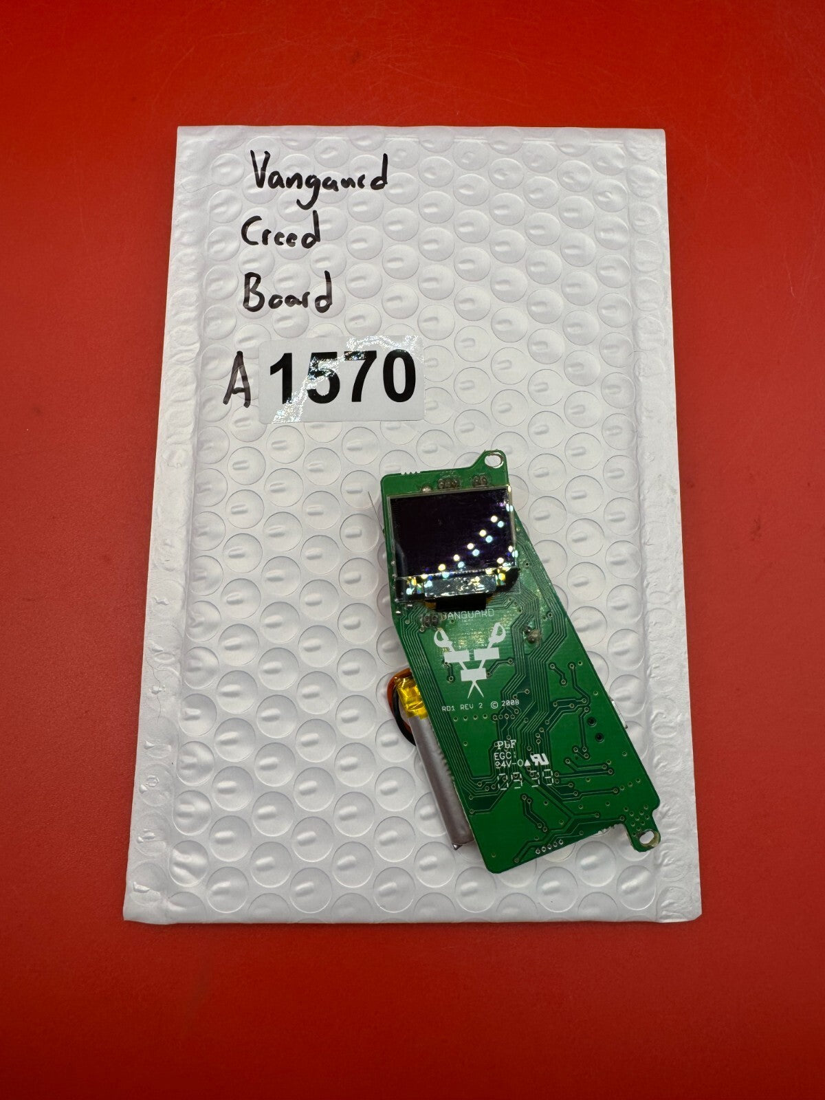 Vangaurd Creed Board - used paintball board - green pcb