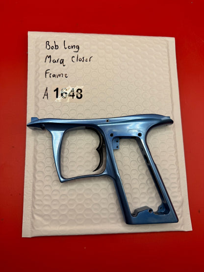 Bob Long Marq Closer Paintball Marker Frame - used paintball trigger frame - blue anno