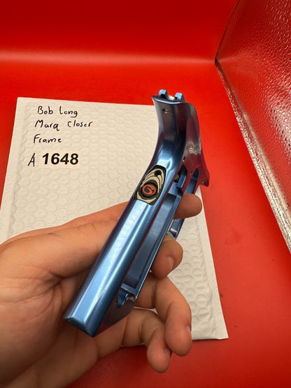 Bob Long Marq Closer Paintball Marker Frame - used paintball trigger frame - blue anno