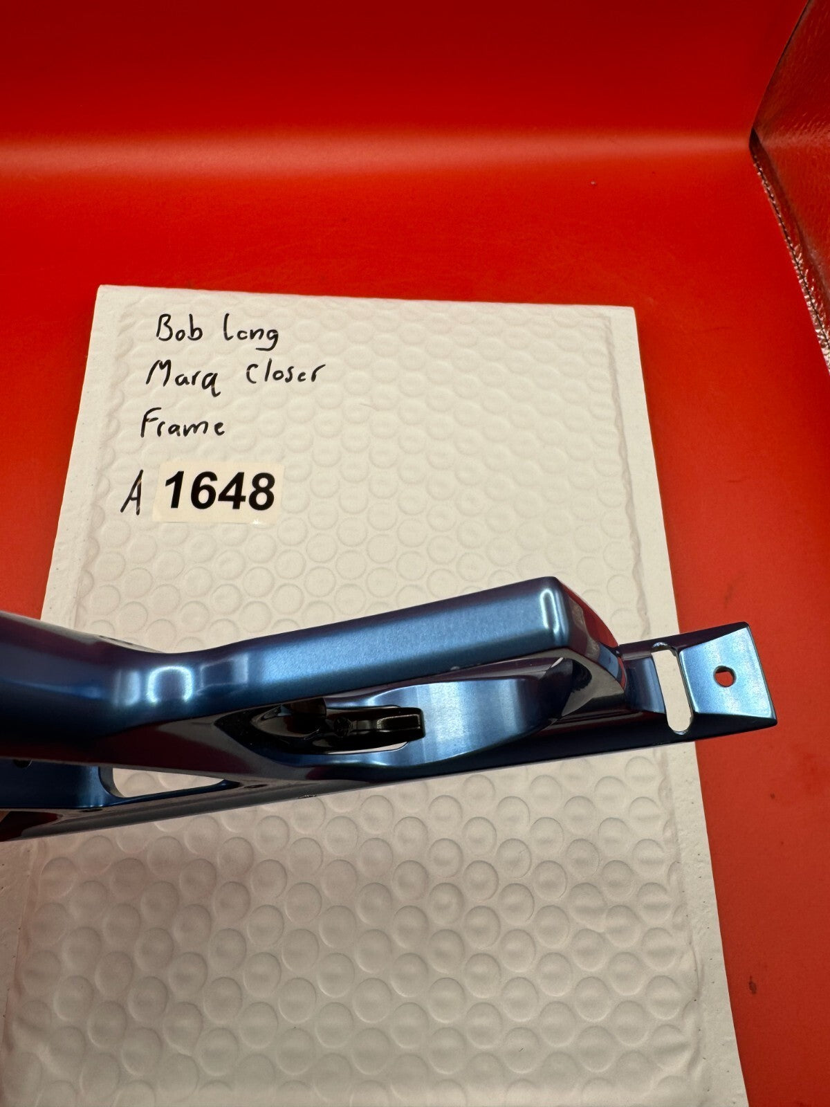 Bob Long Marq Closer Paintball Marker Frame - used paintball trigger frame - blue anno