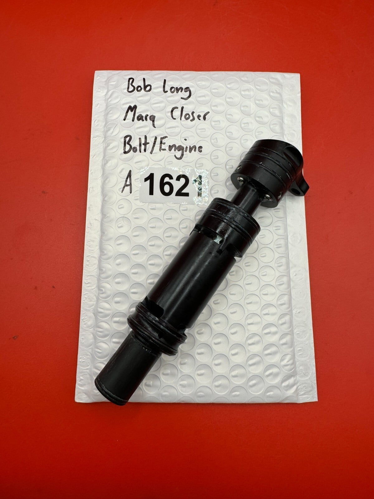 Bob Long Marq Closer Bolt/Engine - used paintball bolt/engine assembly - black