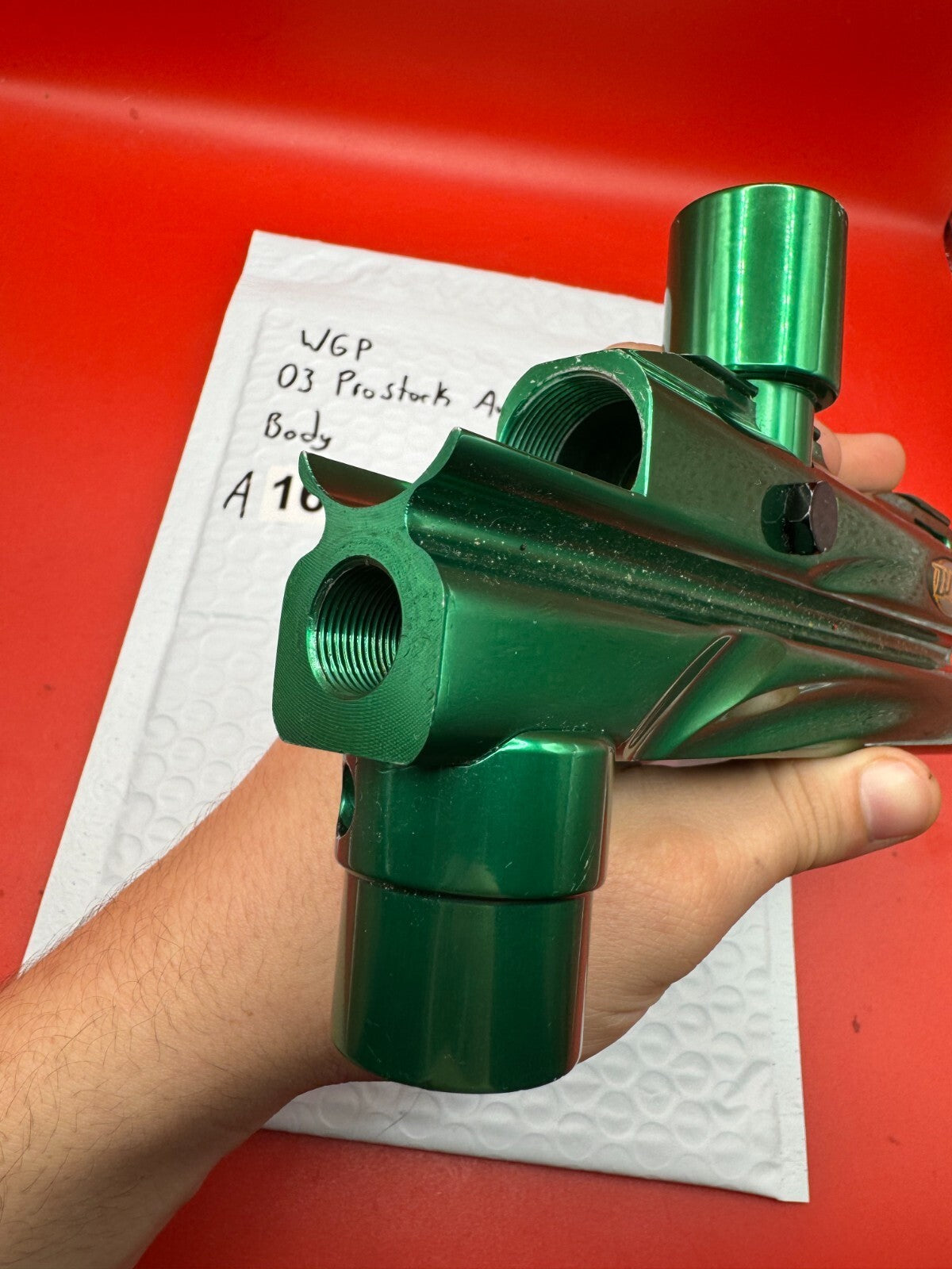 WGP  03 Prostock Autococker Body - used paintball marker body - green anno
