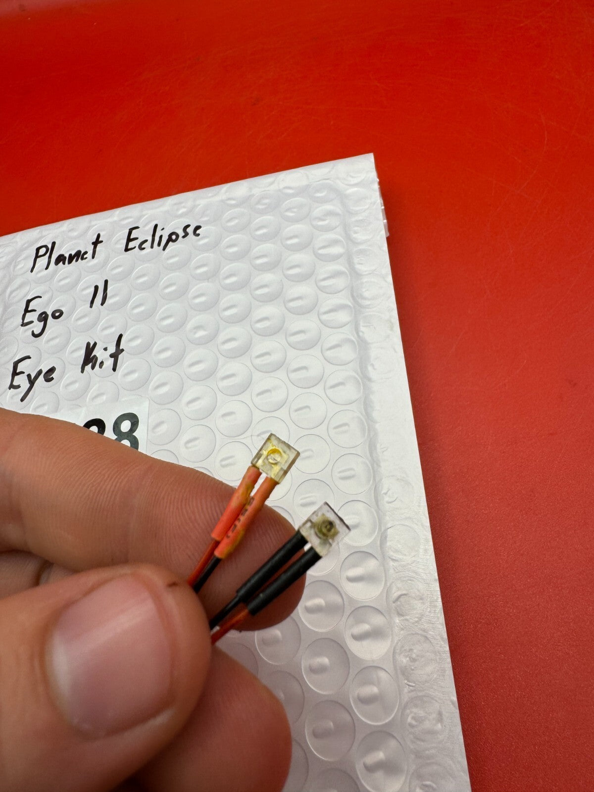 Planet Eclipse Ego 11 Eye Kit - used paintball eye kit - red anno